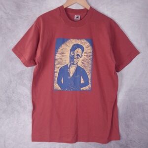 Vintage George Davidson Jazz Shirt Mens Large O.C. Smith Art Musician 90s